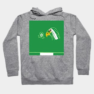 Green Sporty Nigeria Design on Green Background Hoodie